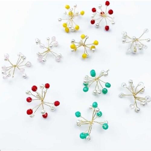 20mm Flower heart Earring pendant For DIY Jewelry Making Finding Supplies