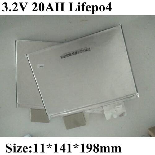 4pcs Lifepo4 3.2v 20ah 11198140 Max 200A Discharge Lifepo4 Battery Pack Diy for Electric Bike Ebike Car E Scooter Solar Power