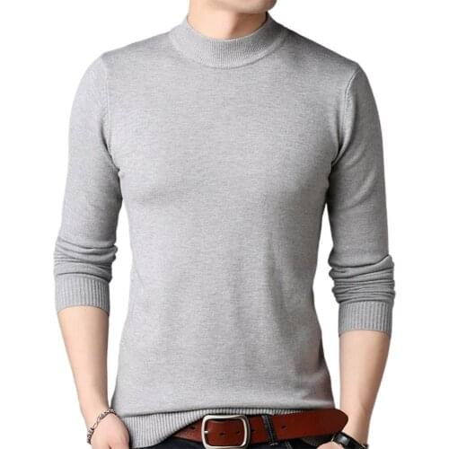 60% Dropshipping!!Casual Men Solid Color Long Sleeve O Neck Pullover Plus Size Knitted Sweater