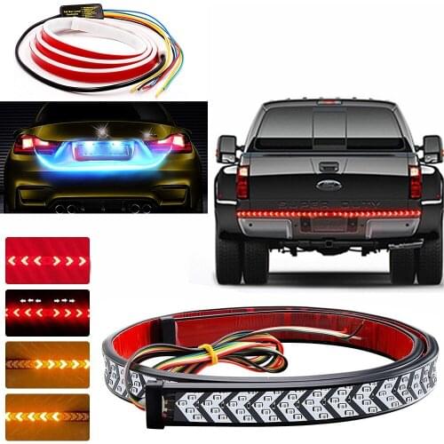 Car Exterior Led Neon RGB Lights Strip Brake Stop Turn Lamp For Car Truck Rear Tailgate DRL Driving Reverse led Bar Light 12V