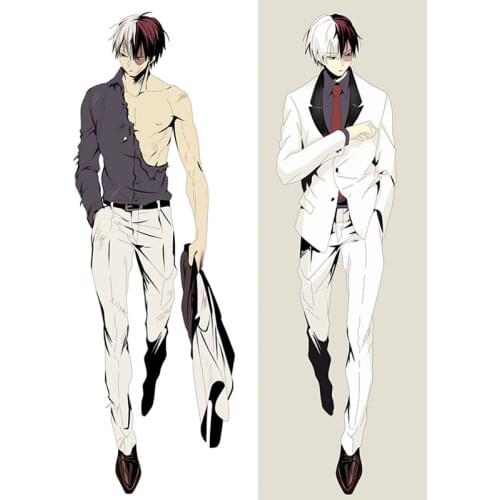 Anime My Hero Academia Beding Hugging Body Pillow Case Covers Otaku Peach Skin Bakugou Katsuki Todoroki Shoto Body Pillowcase