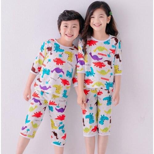 Kids Clothes 100% Cotton Pajamas For Girls Boys Childrens Pajamas Suit Baby Girls Clothes Cartoon Pyjamas Kids Pijamas Infantil