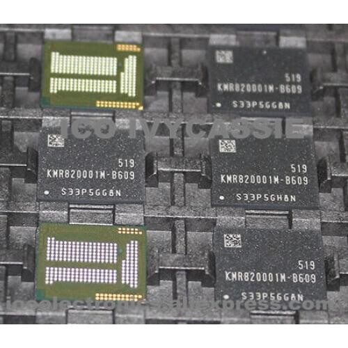 KMR820001M-B609 eMMC 16+2 16GB emcp NAND flash memory IC chip BGA221 Used Type 100% Tested Good