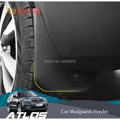 Car Mudflaps Splash Guards Front Rear Mudguards Fenders Accessories 4pcs For Geely Atlas Boyue Emgrand NL-3 Proton X70 2016-2019