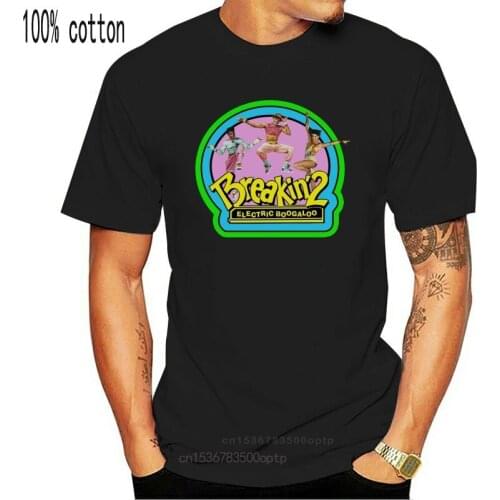 Breakin' 2 Electric Boogaloo T-Shirt Retro 1980S Break Dance Movie Cotton Tee Vintage Graphic Tee Shirt