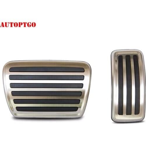 No Drill Car Styling Gas/Brake Pedal Pad Cover Kit For Porsche Cayenne 18-19 For Audi Q7 Q8 16-19