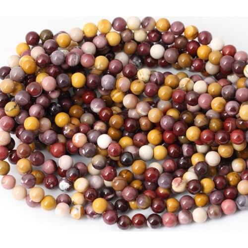 Round 4/6/8/10mm Mookaite Loose Beads for DIY Craft Bracelet Necklace Jewelry Making