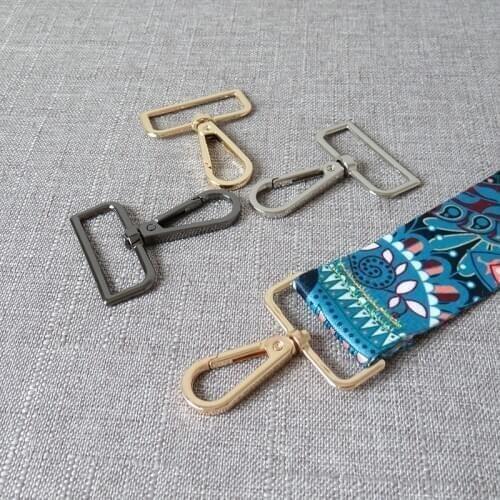 100 pcs/lot 38mm metal bag accessories pet dog leash straps belt buckles swivel eye trigger clip clasp snap hook metal hardware