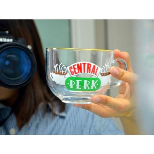 New Friends Tv Show Central Perk Big Mug Ins Phnom Penh Glass Cup Coffee Mug Breakfast Cup Cappuccino Mug Best Gifts for Friends
