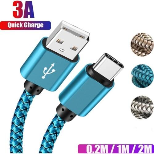 Original 1M 2M Micro USB C Cable Fast Charging Phone Data Charger Cable For Samsung A51 A71 Xiaomi Huawei P30 Type C USB C Cable
