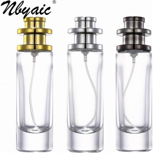 Nbyaic Perfume dispensing bottle 30ml pagoda cap round glass bottle portable perfume dispensing empty bottle spray bottle 1pcs