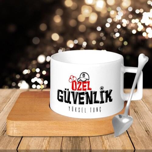 Personalized Professional Custom Security Wood Altlıklı Ceramic Cup-1