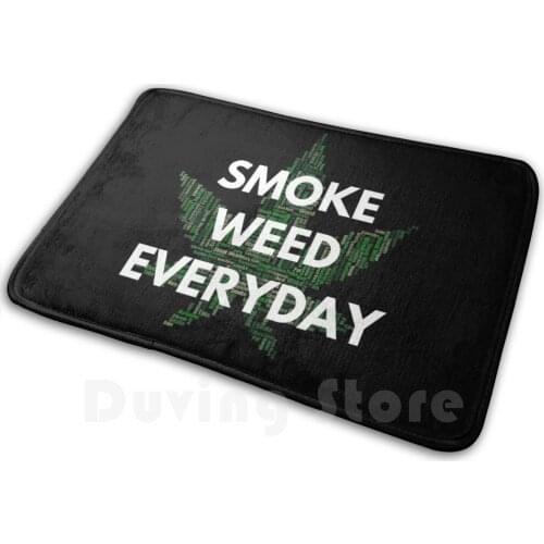 Smoke Weed Everyday Mat Rug Carpet Anti-Slip Floor Mats Bedroom 420 Ganja Weed Smoker Weed Thc Blunt Stoner Smoke Weed Skunk