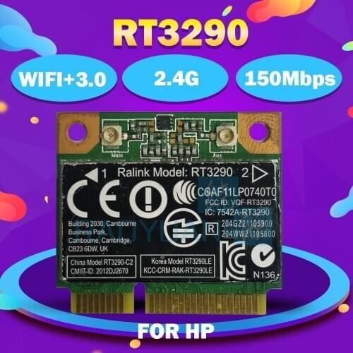 RaLink RT3290 Half Mini PCI-Express Bluetooth3.0 Wlan Wireless Card SPS:690020-001 for HP CQ45 CQ58 DV4 DV6 DM1 G4 G6 Laptop