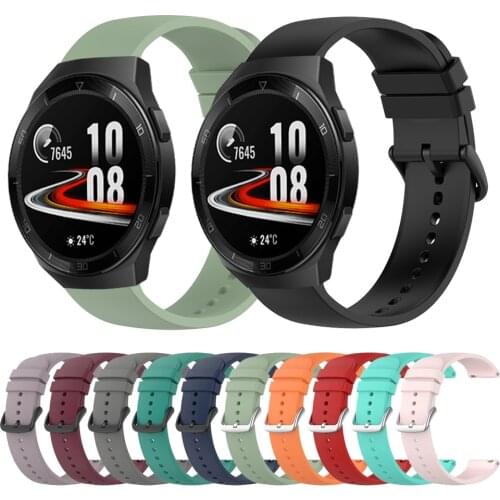 Silicone Sports Strap For Huawei Watch GT 2e Wristband For Watch GT2 Pro 42mm 46mm HONOR MagicWatch 2/ES Band Bracelet Watchband