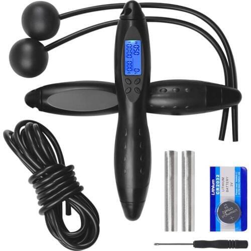 Digital Wireless Calorie Counter Skip Rope Sport Weights Crossfit Exercise Fitness Body Building Jump Ropes With Digital Counter