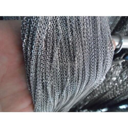 10Meter Lot Thin 1.5mm wide Best Price Strong Stainless Steel flat Oval Chain Jewelry Finding /Marking Chain