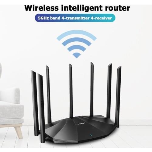 Tenda AC23 Gigabit WiFi Router 2100M 2.4 5GHz Repeater Network Extender High Gain Antennas Wider Coverage Wireless Amplifier