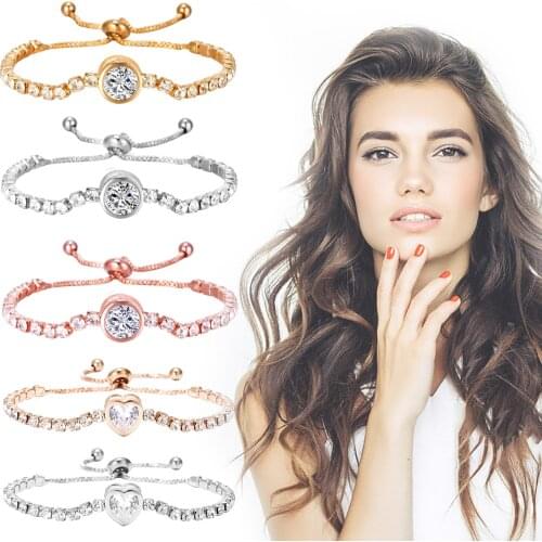 Womens Adjustable Chain Bracelet Couple Bracelets Pour Les Amoureux Pulseras Bijoux Femme Armbanden Voor Vrouwen Pulsera Mujer