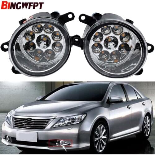 1pair Fog Light Assembly Car Front Bumper H11 LED Halogen Fog Light For Toyota Camry sedan MCV3 ACV3 XV3 2007-2014