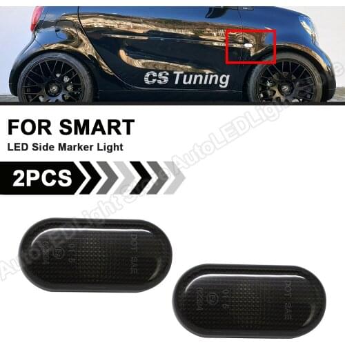 2PC For Renault Megane Clio Espace Kangoo Master Twingo Dacia Duster Logan Smart Fortwo Side Marker Lamp Light OEM Fender Marker