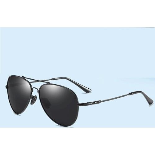 CLARA VIDA Pilot Polarized Oval Double Bridge Metal Frame Luxury Myopia Sunglasses For Men Women -1.0 -1.5 -2.0 To-6.0