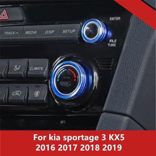 For kia sportage 3 KX5 2016 2017 2018 2019 Air conditioning knob decorative ring Radio switch audio volume knob decorative ring