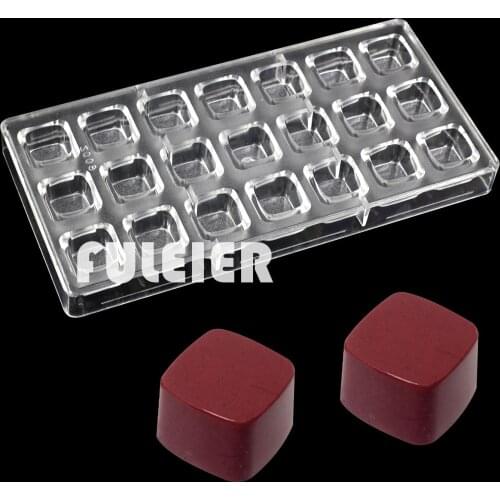 Diy Art Cube Polycarbonate Chocolate Mold Confectionery Inventory Pastry Baking Tools For Cake Decoration Candy Mold Bake Pan