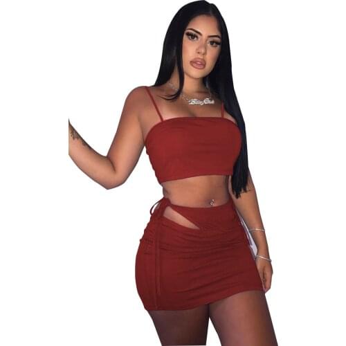 Women Two 2 Piece Outfits Set Tank Tops and Pencil Skirts Birthday Outfits Fashion Sweatsuit Matching Set Active Tracksuit