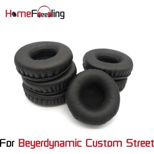 Homefeeling Ear Pads For Beyerdynamic Custom Street Earpads Round Universal Leahter Repalcement Parts Ear Cushions