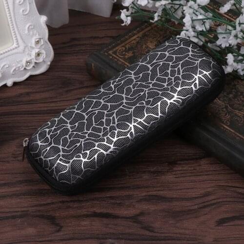 Glasses Box Zipper Stripe Unisex Sunglasses Protection Case Portable Containers XX9D