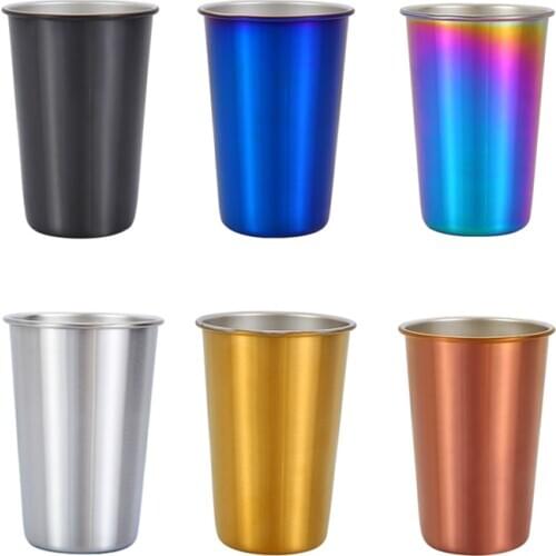 Coffee Mug 500ml Stainless Steel Mug With Straw lid Beer Mug For Tea Thermo Cup Travel Mugs Metal Cup Cover Milk Tazas Caneca