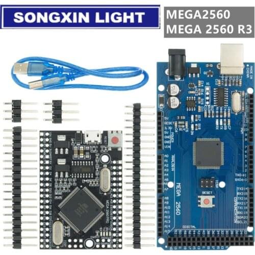 MEGA2560 MEGA 2560 R3 (ATmega2560-16AU CH340G) Pro mini MEGA2560 AVR USB board Development board MEGA2560 with Cable for arduino