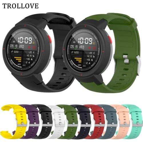 Soft Silicone Sports Band for Xiaomi Huami Amazfit Verge 3 Rubber Watchband Strap for Huami Amazfit Verge Smartwatch Bracelet