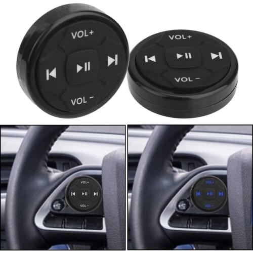 5 Keys Car Media Volume Button Steering Wheel Remote Control Button Wireless Bluetooth Car Kit Styling For Android IOS