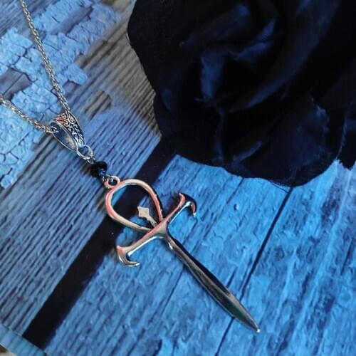 New Gothic Vampire Ankh Necklace Occult Dracula Punk Pendant Nosferatu Symbol Delicacy Original Jewelry Gift Fashion Charm 2021