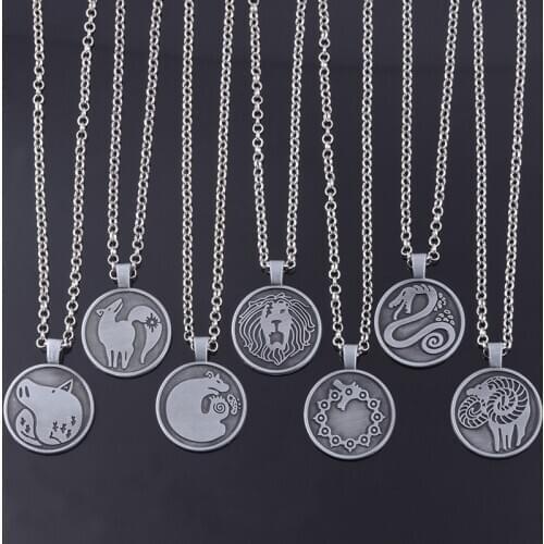 The Seven Deadly Sins Necklace Nanatsu no Taizai Meliodas Diane Escanor Merlin Ban King Gowther Tattoos Pendant Necklace Jewelry