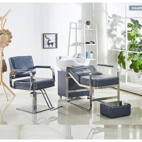 Barber shop chair, hair salon special hairdressing chair can be tilted up and down