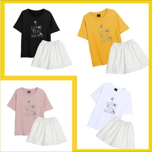 Ootd Women Butterfly Korean Pijama Sleepwear Shirts Cotton Nightwear Set Women Shorts Suit Plus Size Short Sleeve Pajamas Set