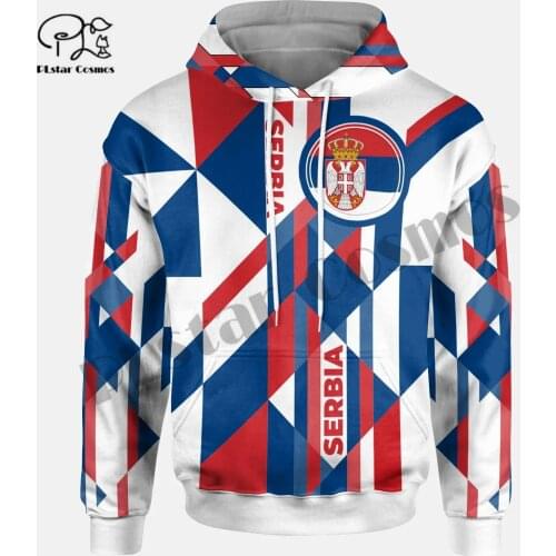 PLstarCosmos 3DPrint Newest Serbia Country Flag Unique Amazing Harajuku Pullover Streetwear Unisex Hoodies/Sweatshirt/Zip Style8