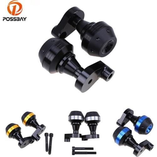 POSSBAY Motorcycle Frame Slider Anti Crash Pad Protector Frame Sliders for Yamaha R1 2007 2008 Falling Protectors Crash Pad