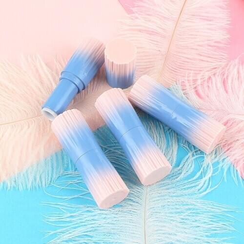Gradient Pink Blue Empty Lipstick Tubes DIY Lip Plumper Lip Balm Care Containers Travel Cosmetic Refillable Bottle 20pcs/lot
