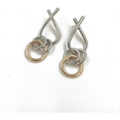 Rongho Geometric Metal Gothic Earrings for Women Punk Jewelry Femme Brincos 2019 Fashion Multi Circle Gold Earring Bijoux