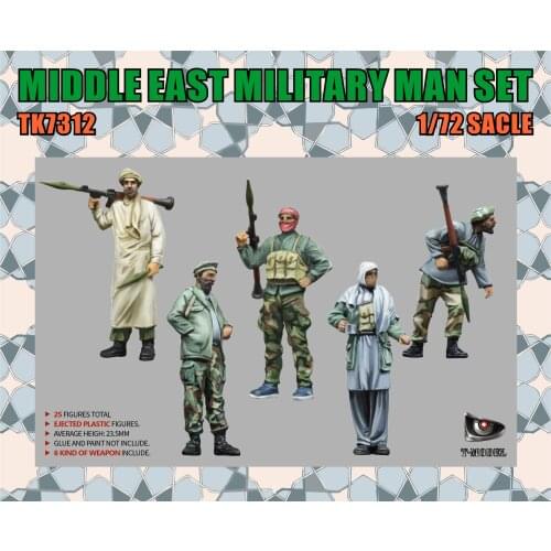 T-MODEL TK7312 1/72 Middle East Military Man Set Model Kit