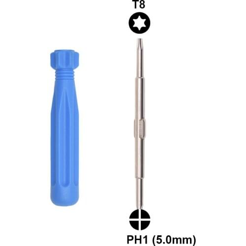 T8 / PH1 5.0mm Phillips Screwdriver 120mm Precision Dual Replaceable Screw Driver Repair Tool Custom
