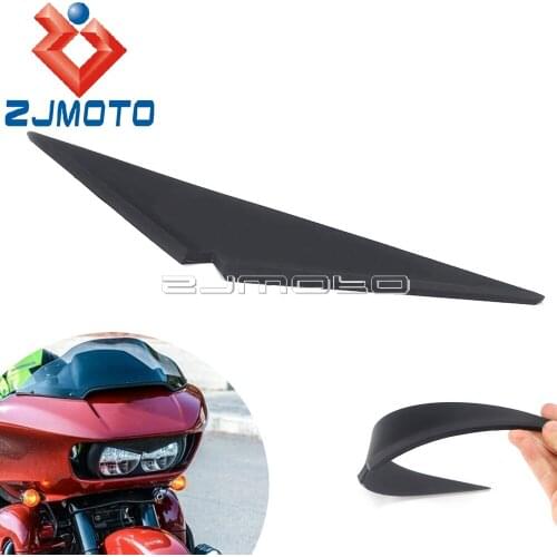 Motorbike Headlight Decoration Rubber Eyebrow Eyelid Sticker For Harley Road Glide Special Ultra FLTRX FLTRUSE FLTRXS 2015-up