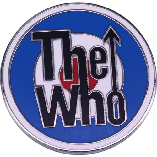 The Who Mod Target Pin Retro Punk Rock New Wave Band Button Badge