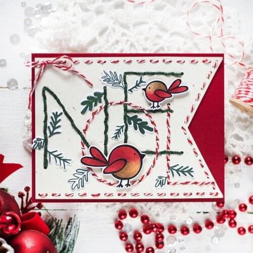 "Noel" A-Z Alphabets Metal Cutting Dies For Scrapbooking Craft Die Cut Card Making Embossing Stencil Photo Card Decoration