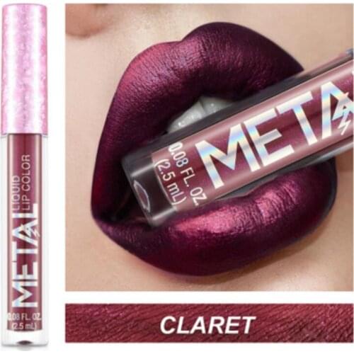 1@# 1Pc Fashion Sexy CLARET Lipstick Matte Waterproof Velvet Lipgloss Liquid Lip Gloss Matte Cosmetic Beauty Makeup Lipgloss