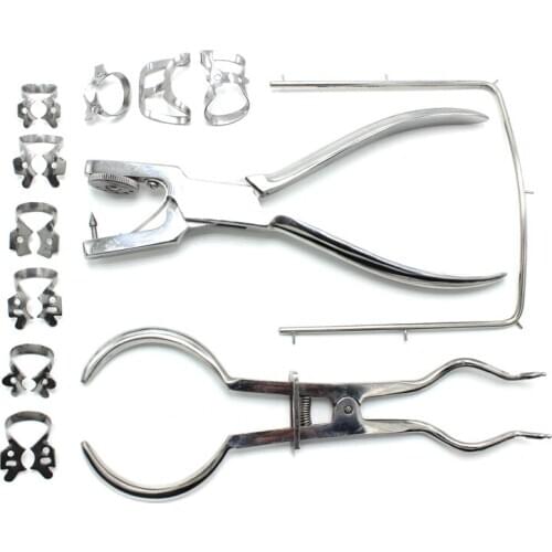 1 Set Dental Rubber Dam Perforator Puncher Teeth Care Pliers Dentist Lab Device Instrument Equipment